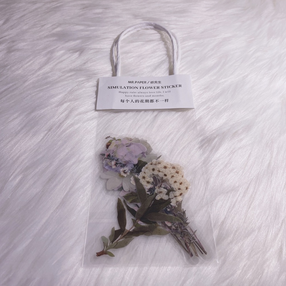 🧧SALE 3/$15 Mr. Paper Pressed Flowers Stickers